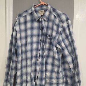 Blue Plaid Men's Shirt